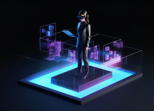 Person using AR Technology